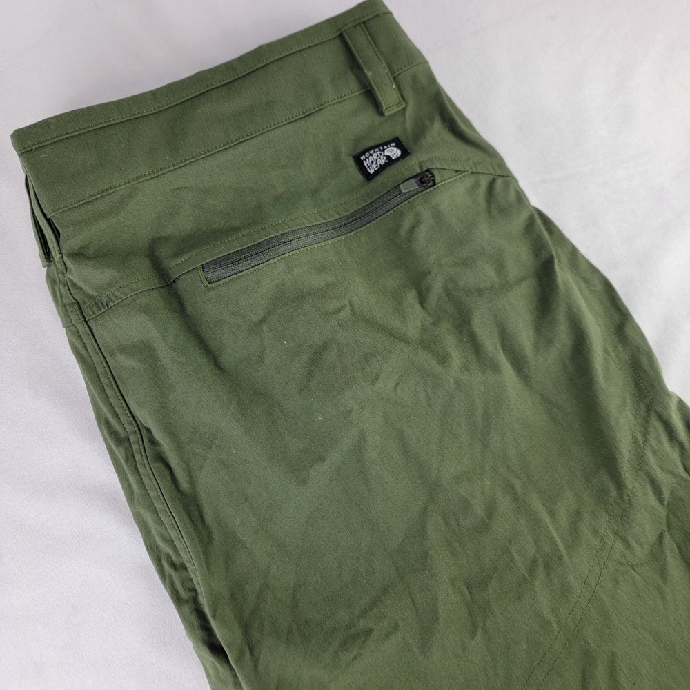 Mountain Hardwear Mens Olive Green Hiking Pants Stretch 40x32 Trail Camp Travel